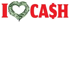 КРУПНЫЙ I love Cash