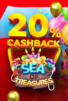 20% Cashback Sea of Treasures Happy Birthday