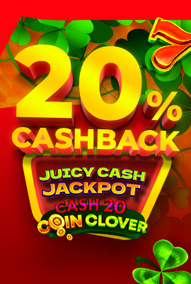20% Cashback Cash 20 Coin Clover